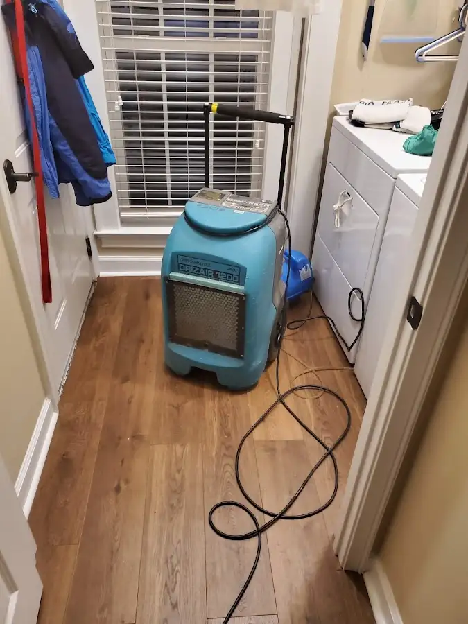 Commercial dehumidifier deployed for Flood Damage Cleanup in Sienna