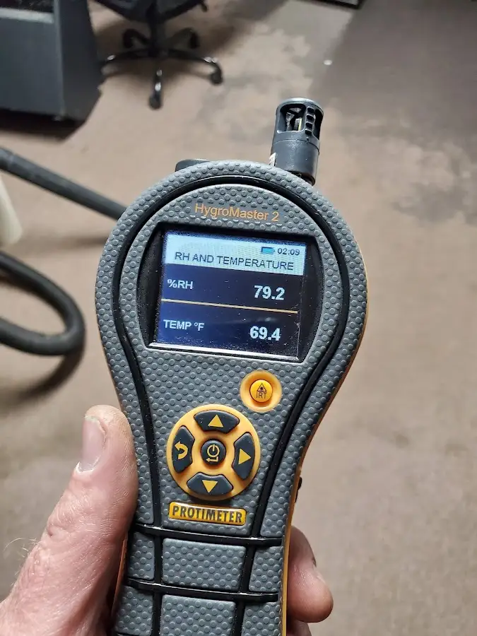 Moisture meter humidity assessment for Fire & Smoke Damage Restoration in Sienna